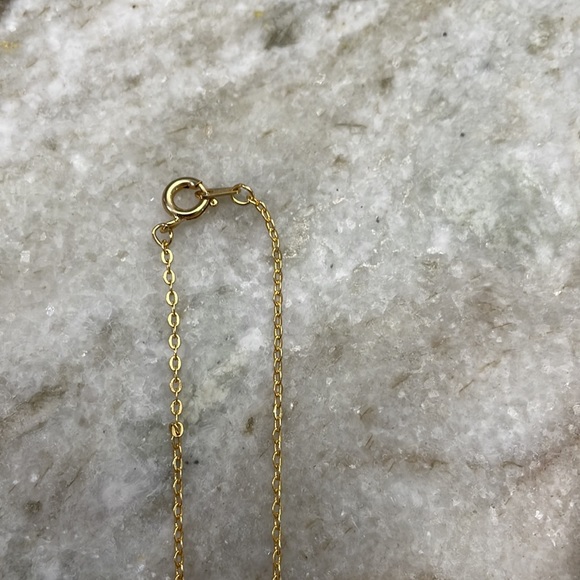 December Birthstone Blue Zircon Cross Necklace Velvet Gift Box - Picture 4 of 10